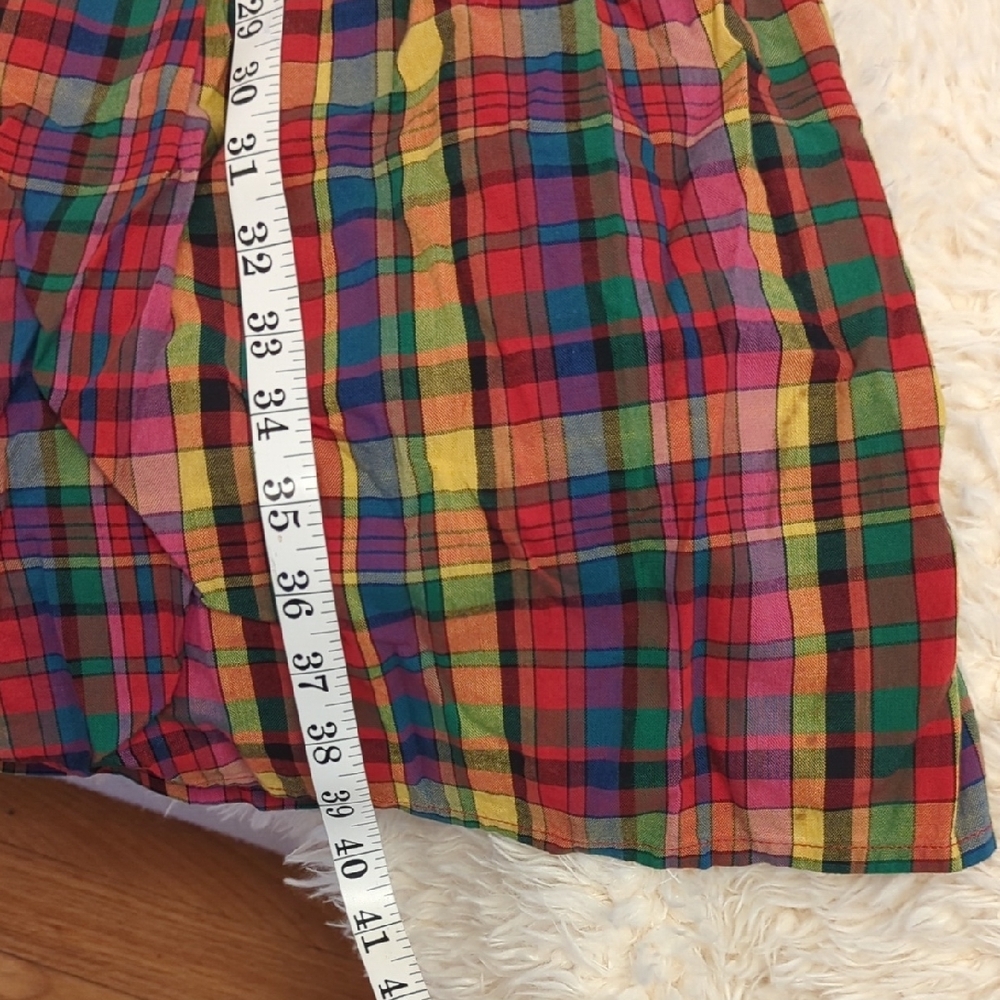eShakti Multicolor Plaid Dress Size Small - Picture 15 of 16